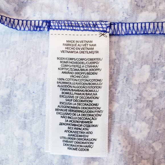 NWT POLO RALPH LAUREN Classic Floral SS Polo Shirt Men's 2XLT in Blue & White - Picture 6 of 8